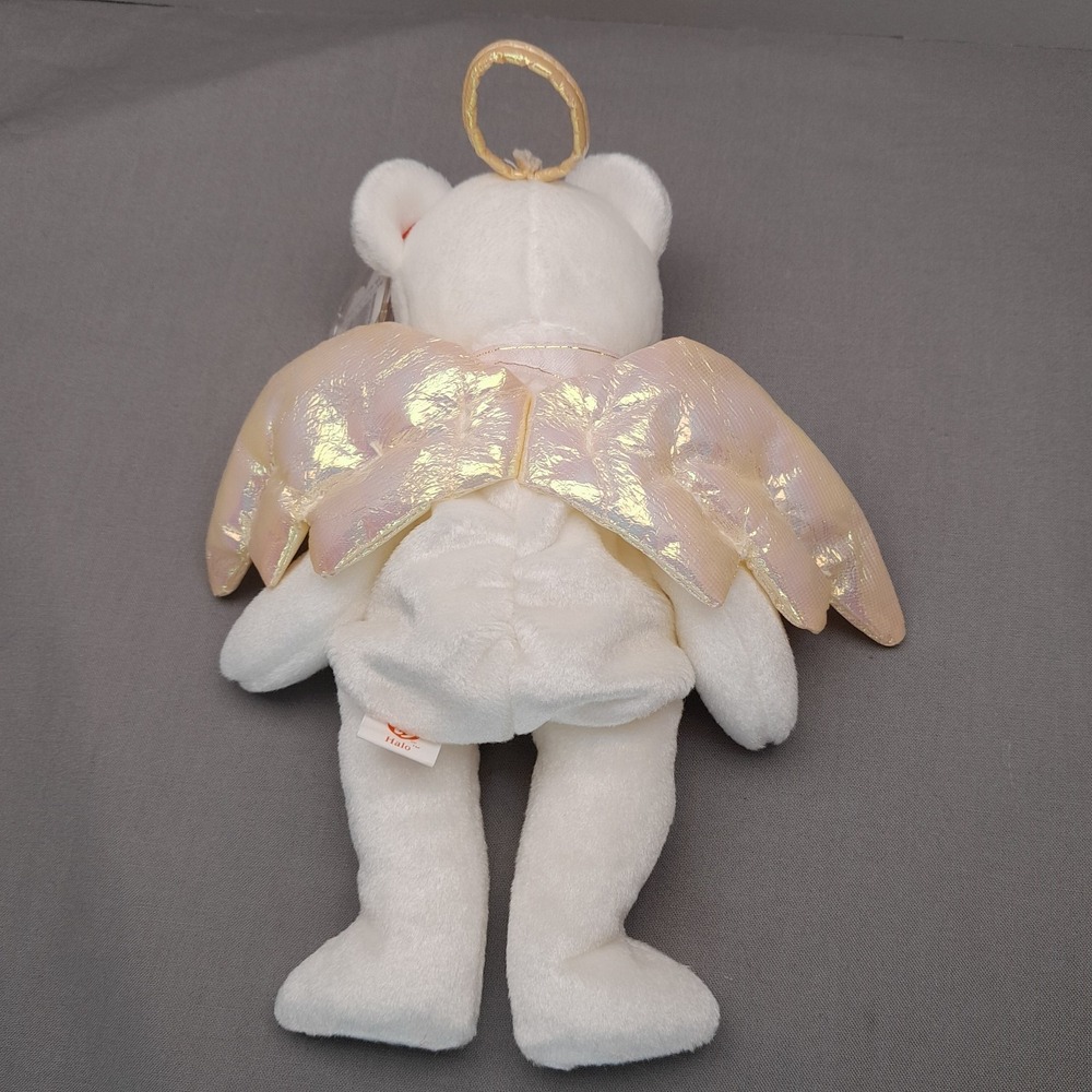 Ty Beanie Baby Halo Angel Bear 8.5" Plush MWMT Stuffed Animal Toy 1998 - Picture 5 of 10